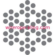 câble de l'acier inoxydable 7x7, résistance de fatigue de noyau de fil de câble métallique de solides solubles