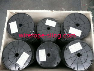 résistance à l'impact tordue enduite par 7x7 de flexibilité de câble métallique d'acier inoxydable