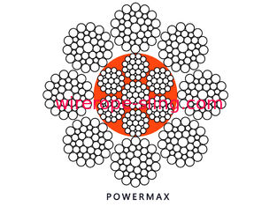 8 x 36WS IWRC - P tournant non la corde, remorquant le câble métallique avec le filtre a amorti le noyau