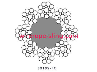 corde du fil d'acier 8x19S pour le câble métallique d'ascenseur de mail de traction d'ascenseur