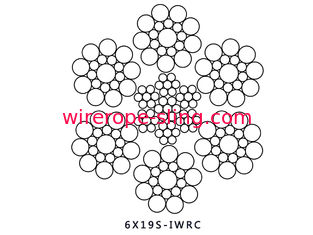 Corde de fil d'acier de 6 X19S résistante à l'usure avec la transmission de fond