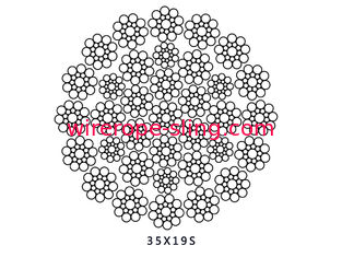 Câble métallique de grue de dureté d'impact, résistance à la traction du câble 1870 de corde en acier