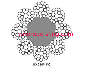 Câble en acier d'IWRC, câbles de levage 8x29Fi d'acier pour la double grue de poutre