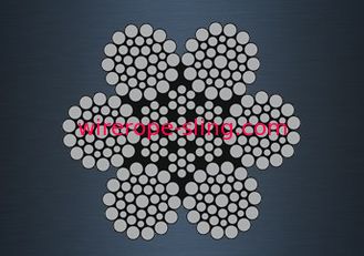 Corde de fil d'acier d'Iwrc de fibre, norme flexible du câble métallique JIS pendant des automnes de canot de sauvetage