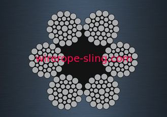 Corde de fil d'acier d'Iwrc de fibre, norme flexible du câble métallique JIS pendant des automnes de canot de sauvetage