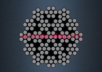 Câble métallique en mer de grue, stabilité dimensionnelle de corde résistante de rotation