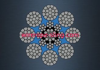 Norme galvanisée non alliée du câble métallique ASTM pour la grue mobile de port