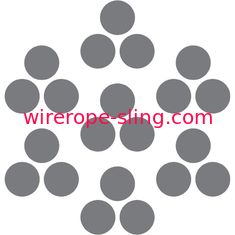 Câble métallique d'ASTM et bride de levage standard, fil d'acier au carbone pour le calage