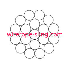 fil 302/304 de câble métallique de l'acier inoxydable 1x19 pour le calage, le levage et le Guying