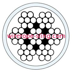 Grand facteur de sécurité de fil d'acier de la corde 11 en métal enduit clair d'acier inoxydable