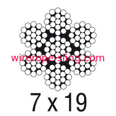 Le câble de 7 avions X19 500 pi de coupure de la force 4200lb de vinyle d'acier au carbone a enduit