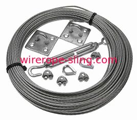 Le kit caténaire mécanique de fil, les kits verts de treillis de mur inoxydables/a galvanisé la finition