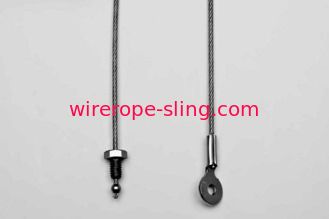 Assemblées de corde de fil d'acier, ODM de câbles équipés de câble/OEM pour des lanières