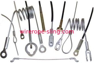 Assemblées de corde de fil d'acier, ODM de câbles équipés de câble/OEM pour des lanières