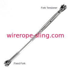 Assemblées de corde de fil d'acier de tendeur de fourchette câble métallique de 1 x 19 fils