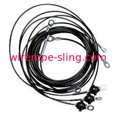 Le diamètre 7 x 19 des Assemblées 3.2mm de câble métallique de gymnase a galvanisé la corde en acier