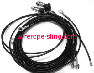 Le diamètre 7 x 19 des Assemblées 3.2mm de câble métallique de gymnase a galvanisé la corde en acier