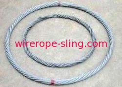 Le câble en acier doux de boucle élingue la norme épissée de Jis Astm de din collé à la main