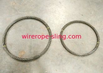 Le câble en acier doux de boucle élingue la norme épissée de Jis Astm de din collé à la main