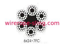 Câble rond de fil d&#39;acier de fil de pêche 6 x 24 pour la ligne d&#39;amarrage / hissage