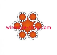 Câble métallique de flexibilité élevée 6 x 12 pour empaquetant non galvanisé / galvanisé