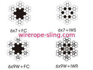 Liant le fil d&#39;acier galvanisé 6 x 9, câbles de levage en acier de chalutage 5mm