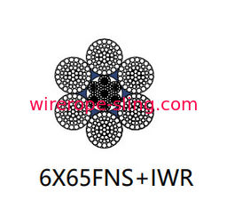 Câble métallique inoxydable de flexibilité élevée 6 x 65 Fns avec un diamètre de 60mm à 120mm