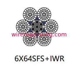 Contact linéaire à torons multicouches en câble d&#39;acier inoxydable de 6 X 64 Sfs