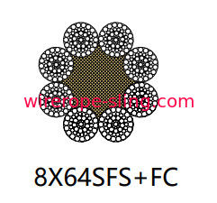 Câble linéaire 8 x 64 SFs d'acier inoxydable de contact pour la ligne d'ancre de forage en mer