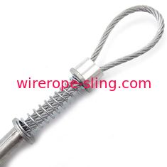 corde et bride de fil d'acier de Whipcheck de tuyau de 3.2mm avec les olives en aluminium