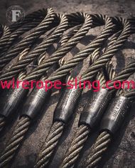 6x25 IWR choisissent la boucle flamande de bride de câble métallique de jambe pour observer le crochet avec le verrou de sécurité