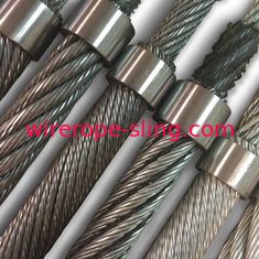 Câble métallique galvanisé compact par grue de port GT8PZ 8 - fil Plastified intérieur