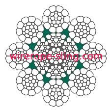 Remplissage en plastique du câble métallique du pendant 8mm de boom de grue de boom de trellis LKS 8-2 CP