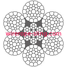 Le câble métallique du transport 6mm de seau de grippage LKS 6-11 tous les fils de C a rendu la longue durée compacte