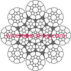 Corde échouée double par parallèle galvanisée de fil d'acier pour les Groomers LKS8-4 C