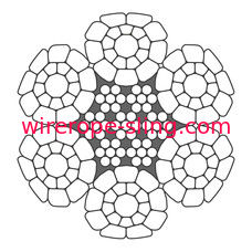 La sylviculture galvanisée par configuration standard lumineuse de câble métallique d'ordinaire Ropes Lks 6-3 C