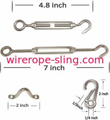 Vinyle - 164 câble métallique enduit d'acier inoxydable de pi 7x19 avec la lanterne et les crochets