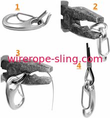 Assemblées extérieures de câble métallique de guide léger avec des lanternes et des crochets le kit de câblage de 110 pi