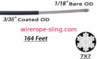 Kit accrochant d'acier inoxydable lanterne et crochet enduits d'Assemblée de câble métallique de 164 pi