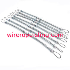 Bride 2mm de corde en acier de câble de sécurité de Whipcheck - 8mm ont galvanisé inoxydable
