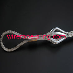 Poignée de tricotage simple de maille de voie de chaussette de câble de bride de câble métallique de double fil d'oeil en avant