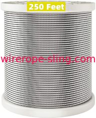 1/8 plate-forme T316 clôturant le câble métallique de catégorie d'avions de 250FT