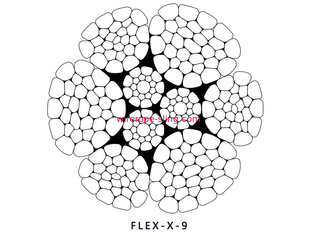Résistance à l'usure de corde de fil d'acier de grue du port LKS-K9 excellente pour le chargement/le déchargement de port