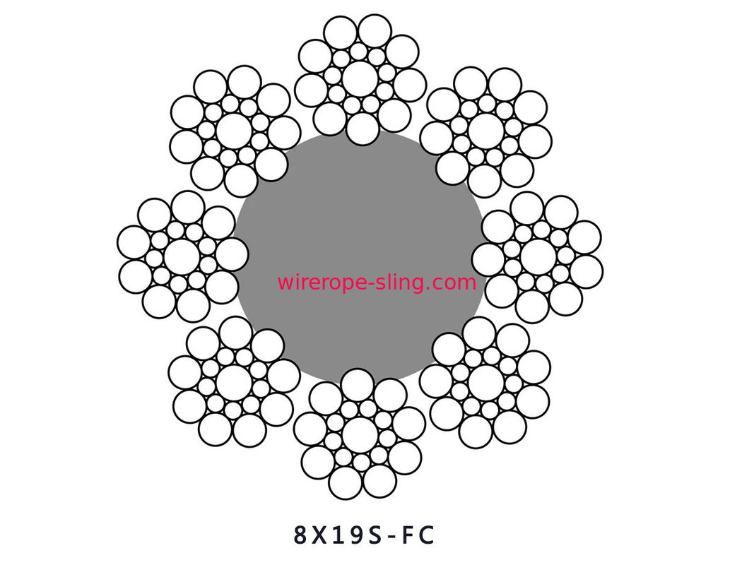 corde du fil d'acier 8x19S pour le câble métallique d'ascenseur de mail de traction d'ascenseur