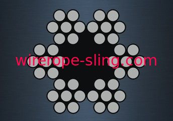 6x7 (6/1) résistance à la rupture galvanisée de haute de résistance à la corrosion de câble métallique