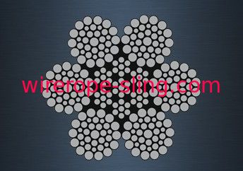 Corde de fil d'acier d'Iwrc de fibre, norme flexible du câble métallique JIS pendant des automnes de canot de sauvetage