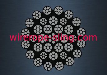 35X7 (6/1) galvanisés durée de vie légère de facteur de sécurité de câble métallique grande longue