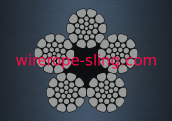 Câble métallique de noyau de fibre synthétique, résistance à la traction galvanisée du fil d'acier 1960MPA