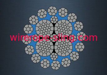 Câble métallique galvanisé de résistance à l'usure 8 X K36WS EPIWRC avec la longue durée de vie