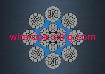 Corde galvanisée compacte de fil d'acier 8 X K31WS - EPIWRC (k) pour la grue à tour